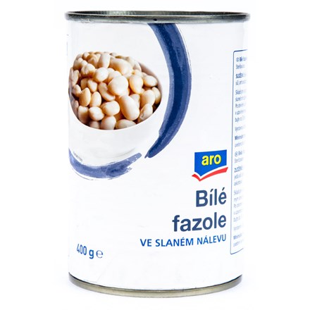 aro Fazole bílé ve slaném nálevu 6 x 400 g