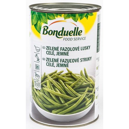 Bonduelle Fazolové lusky zelené sterilované 4 kg