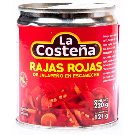 LA COSTENA La Costeňa Jalapeno Rajas Rojas 220 g