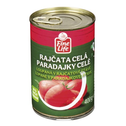 Fine Life Rajčata loupaná celá 400 g