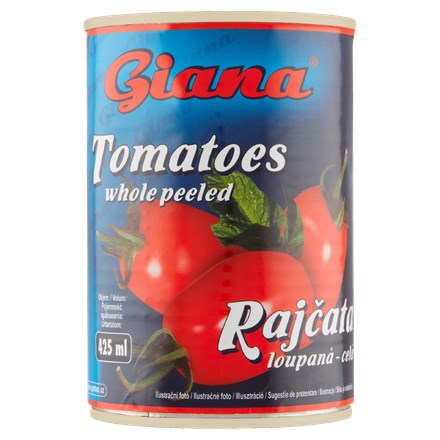 Giana Rajčata loupaná celá 8 x 425 ml