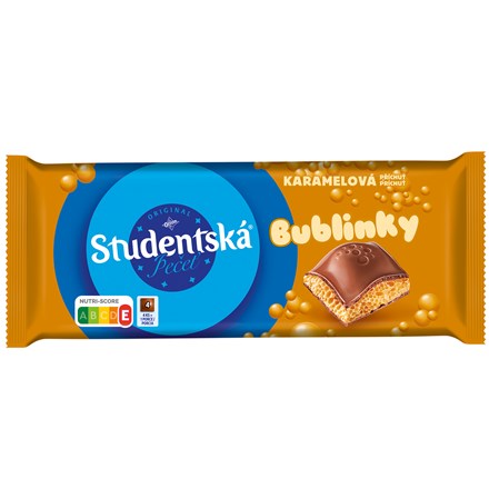 Studentská pečeť bublinky mléčná s karamelem 90 g