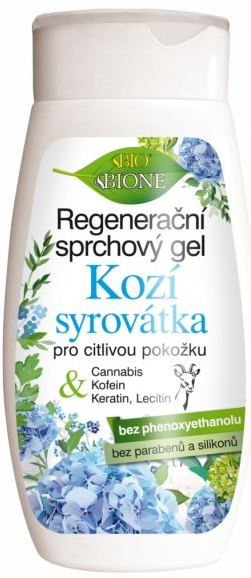 BIONE Regenerační sprchový gel KOZÍ SYROVÁTKA 260 ml