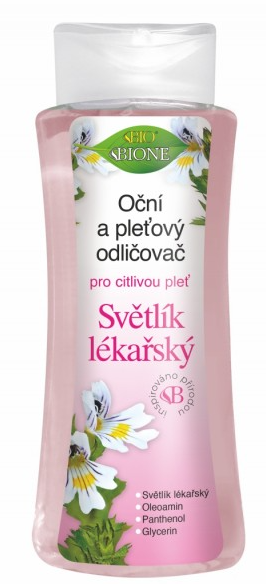 BIONE Oční a pleťový odličovač SVĚTLÍK LÉKAŘSKÝ 255 ml