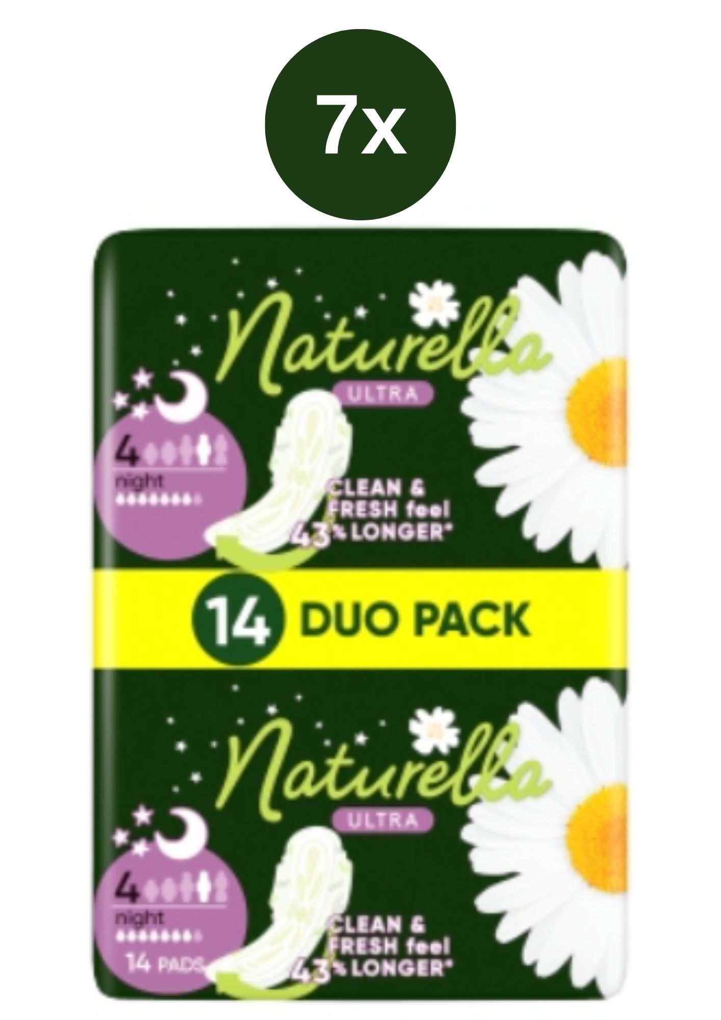 Naturella vložky 7x(14ks/fol) DuoNight ult