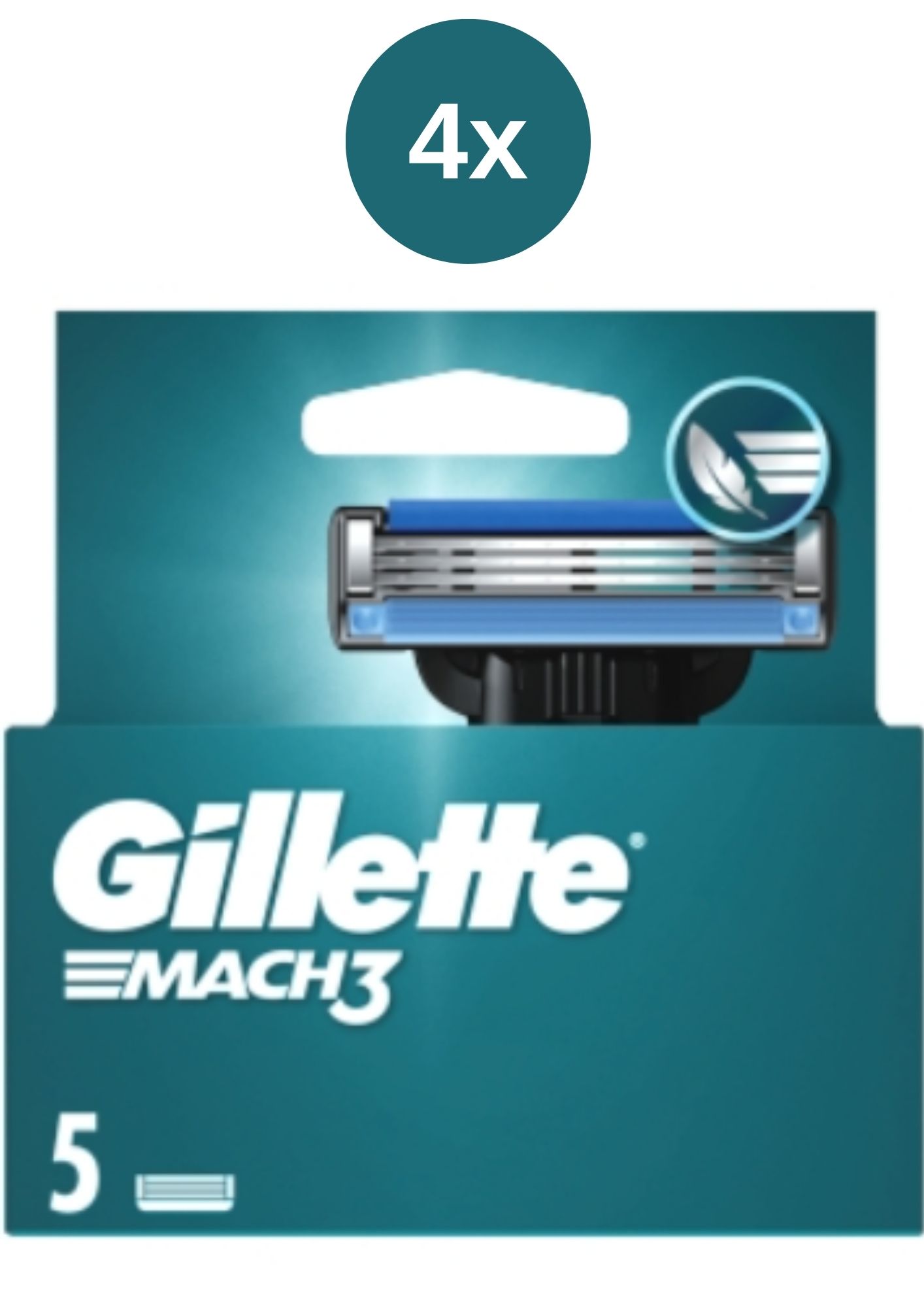 Gillette Mach3  4x5 ks