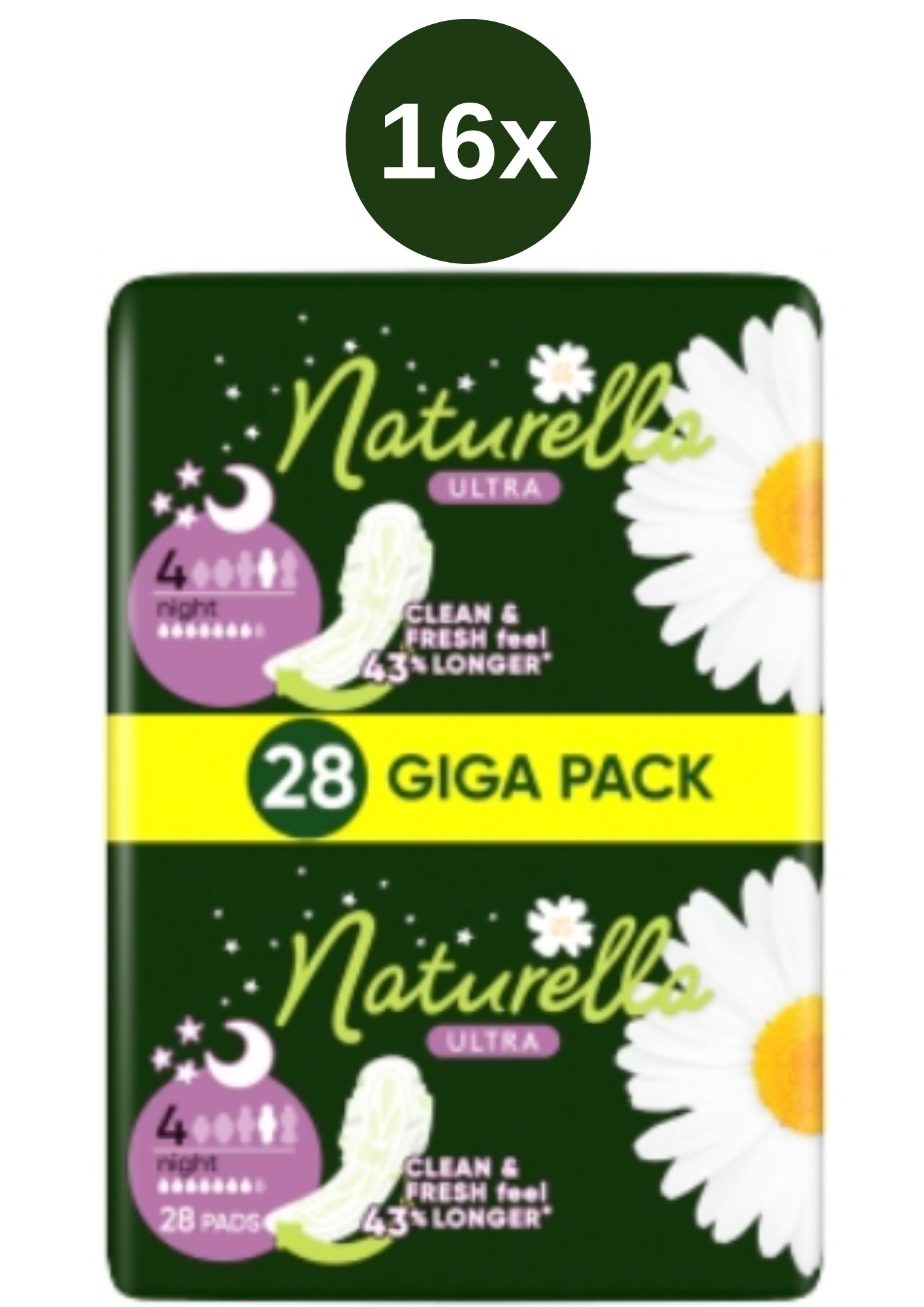 Naturella vložky 16x(28ks/fol) Ultra Night