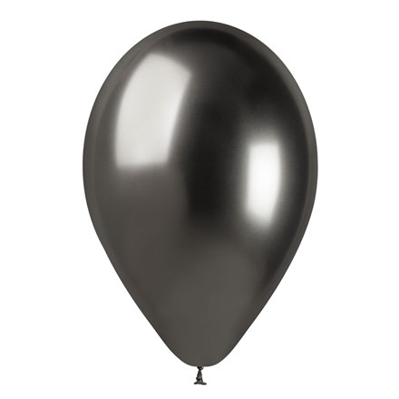 Balónky Shine 33 cm šedá 5 ks