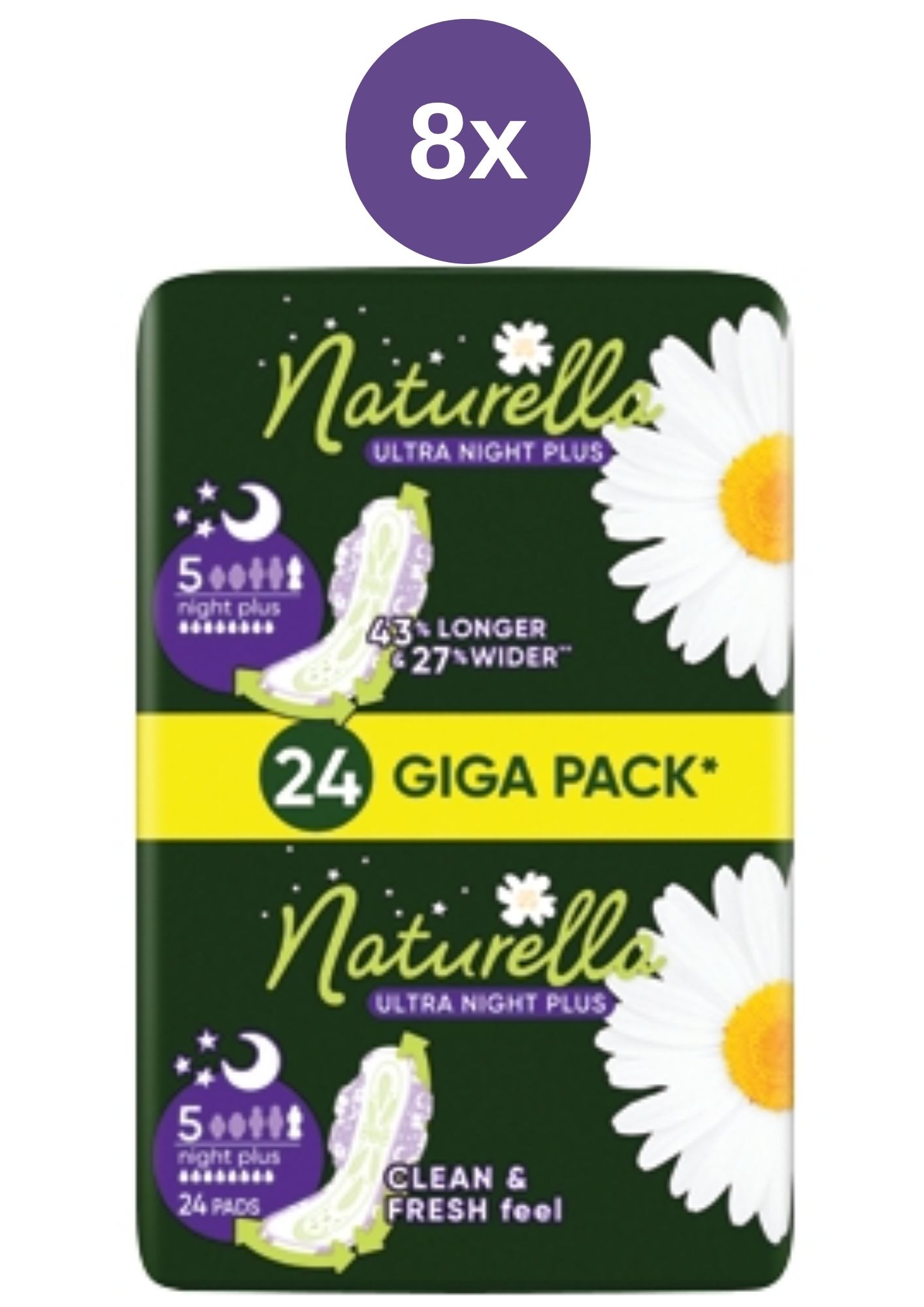 Naturella vložky Ultra 8x(24ks/fol) Night
