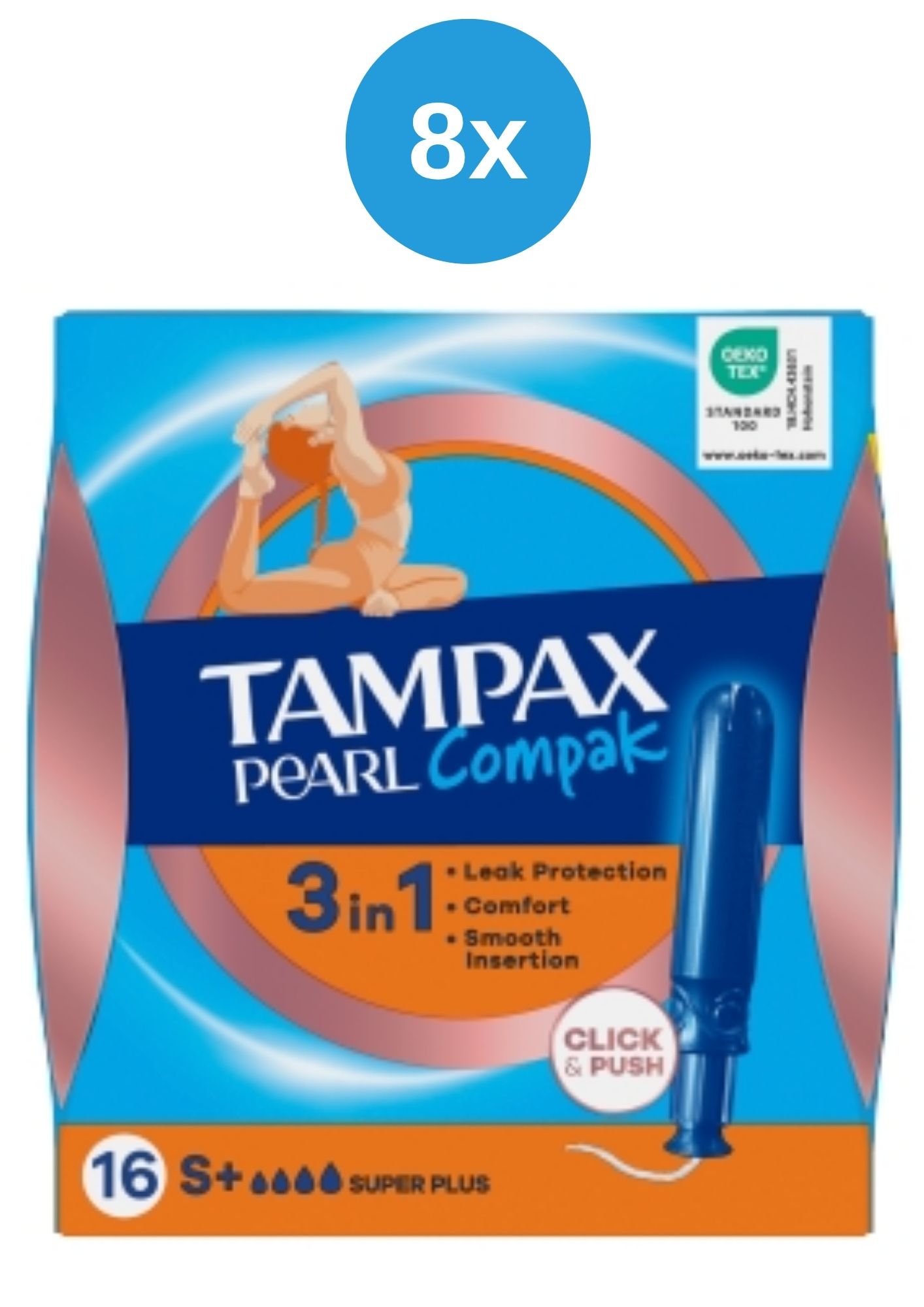 Tampax Compak 8x(16ks/kra)Super plus Pearl