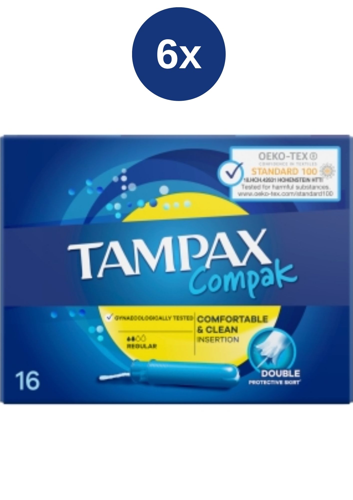 Tampax Compak tampony 6x(16ks/kra) Regular