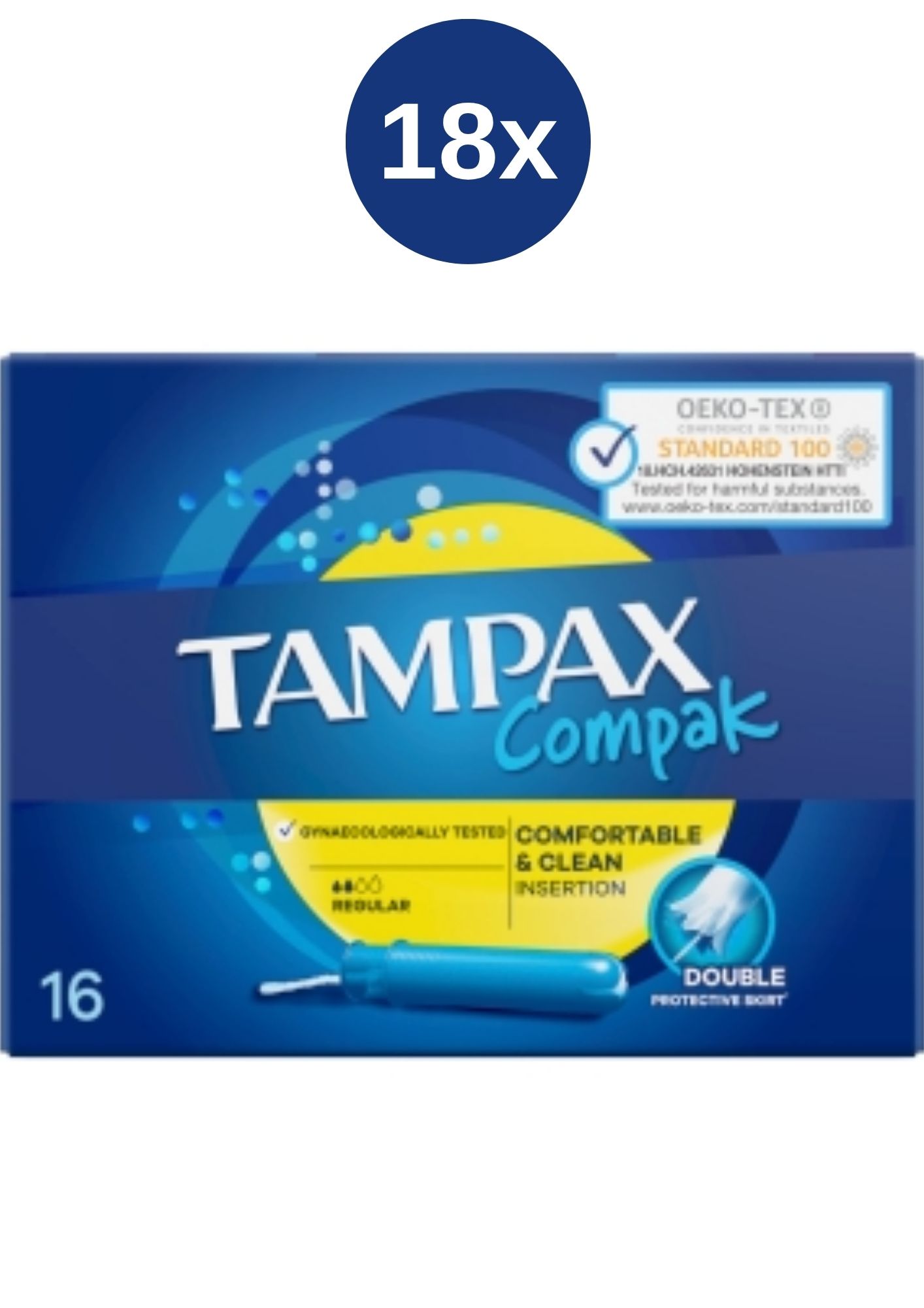 Tampax Compak tampony 18x(16ks/kra) Regular