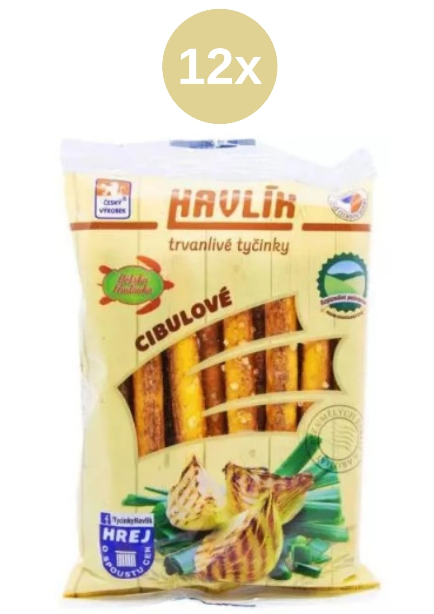 Havlík tyčinky cibulkové 12x90g