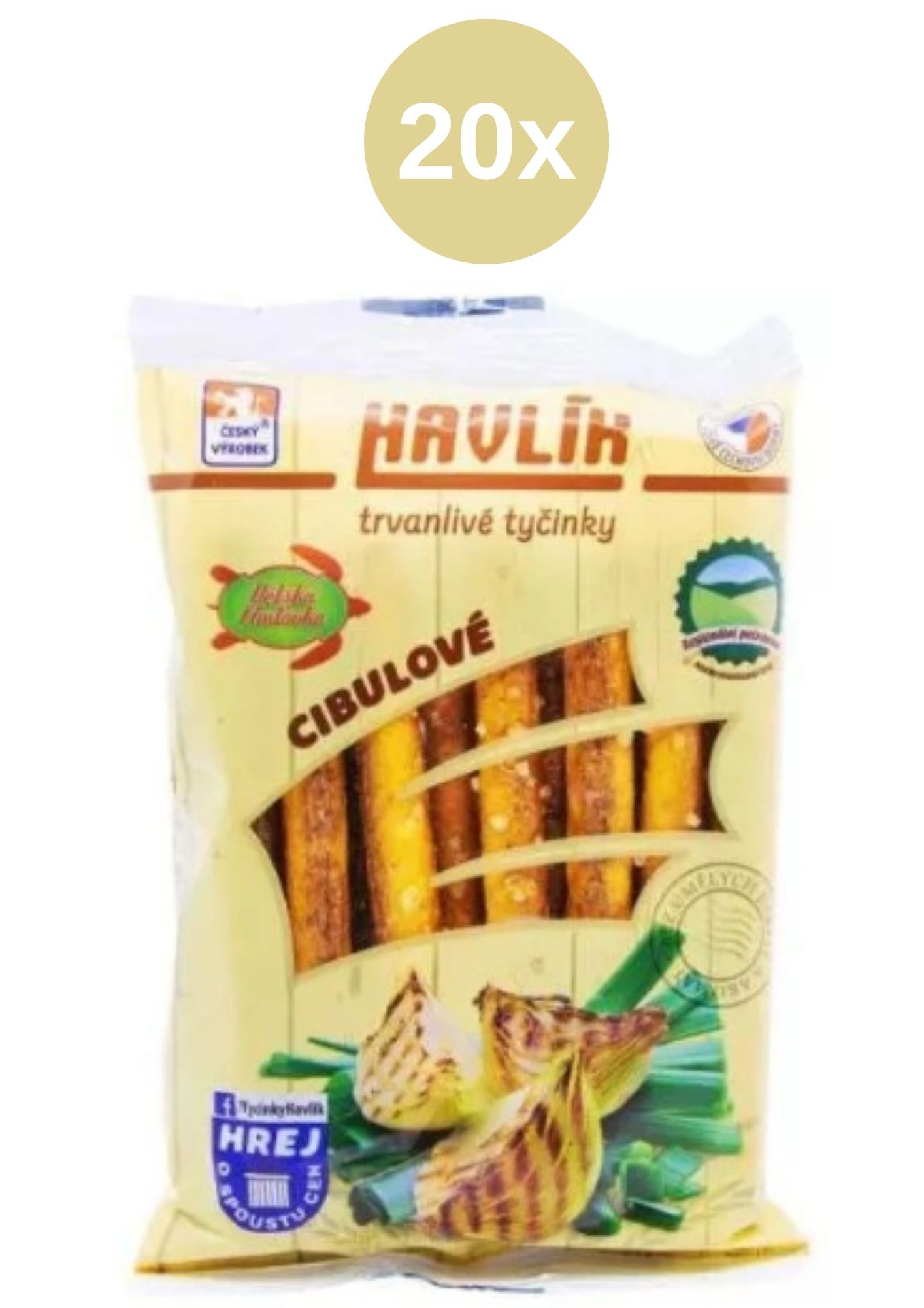 Havlík tyčinky cibulkové 20x90g