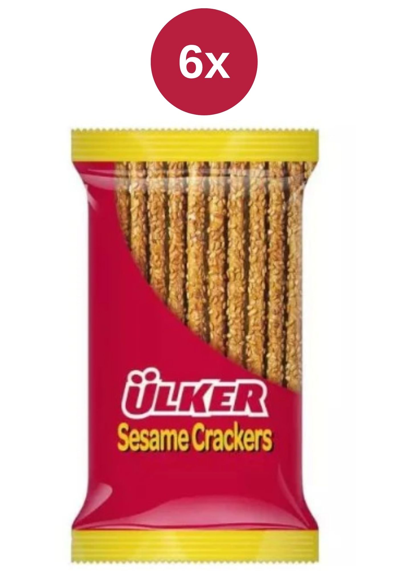 Ulker sesame crackers 6x40g