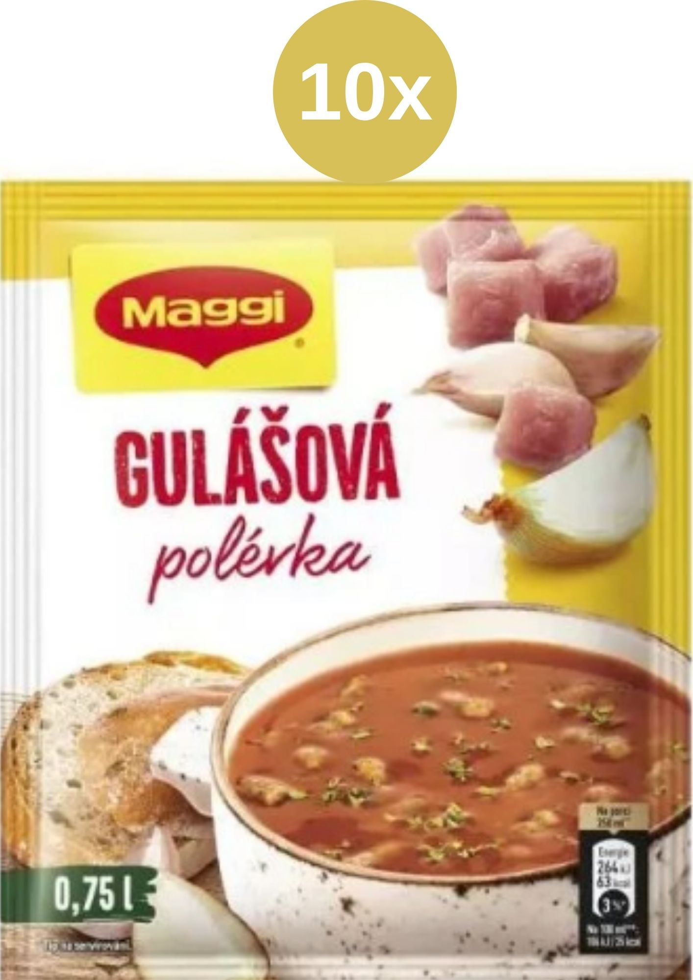 Maggi tradiční polévka gulášová 10x54g