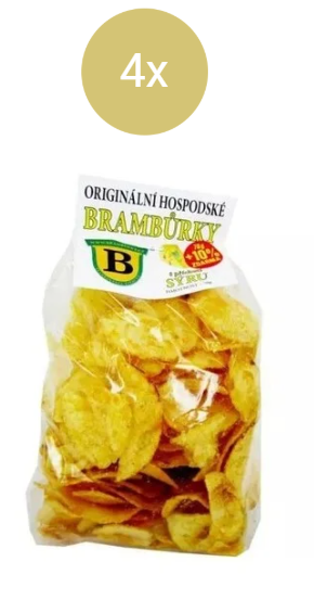B Brambůrky sýrové 4x70g  10%