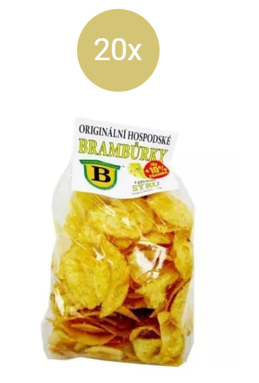 B Brambůrky sýrové 20x70g  10%