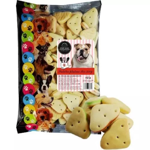 Fine Dog Bakery Srdíčka plněná mix 500g