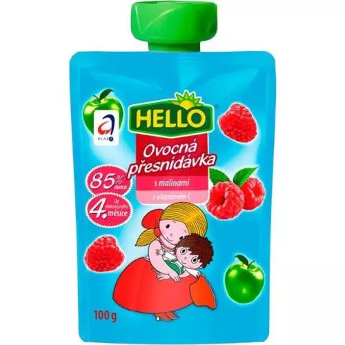 Hello Ovocná svačinka s malinami 100g