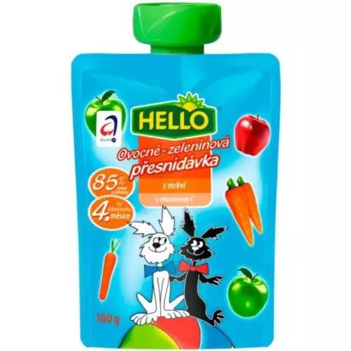 Hello ovocná svačinka mrkev 100g