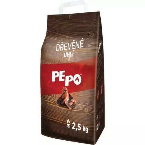 Pe-Po dřevěné uhlí 2,5kg