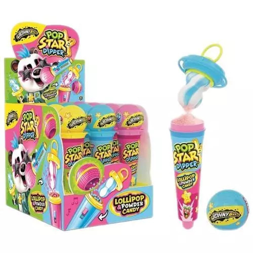 JohnyBee lízátko pop star dipper /12/ 35g