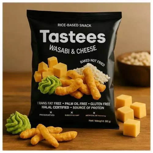 Tastees snack wasabi a sýr 65g