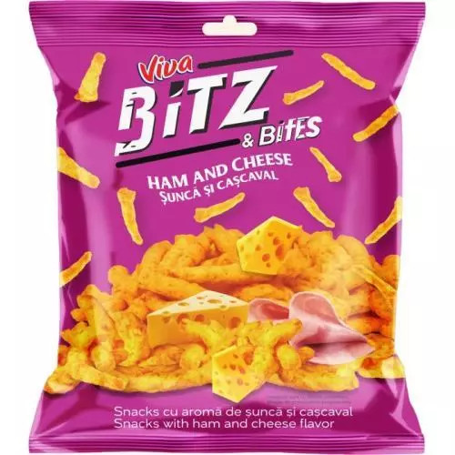 Viva BitzBites snack ham and cheese 100g