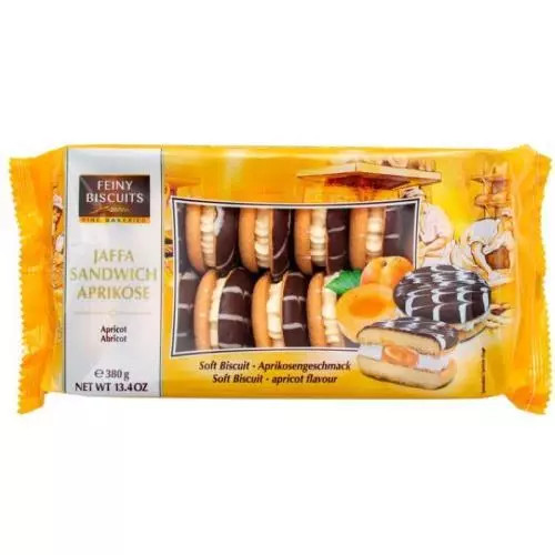 FeinyBiscuits jaffa sandwich cream-apricot 380g