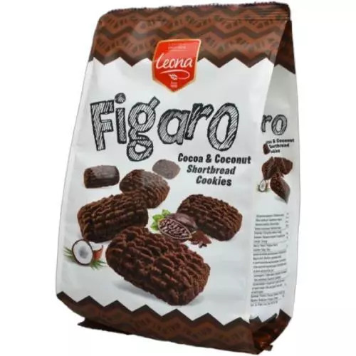 Leona Figaro cookies cocoa coconut shortbread 300g
