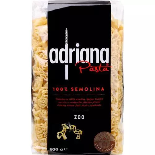 Adriana těstoviny semolinové zoo 500g