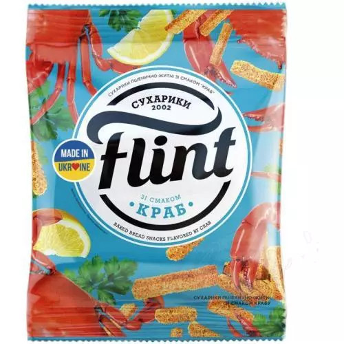 Flint suchárky 70g krabí (UKR)