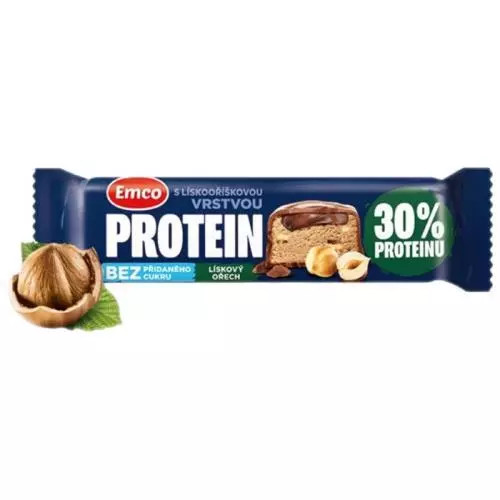 Emco proteinová tyčinka lískový oříšek 45g