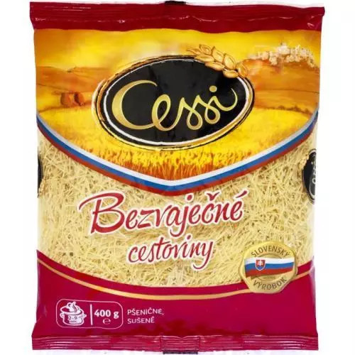 Cessi těstoviny bezvaječné niťovky 400g