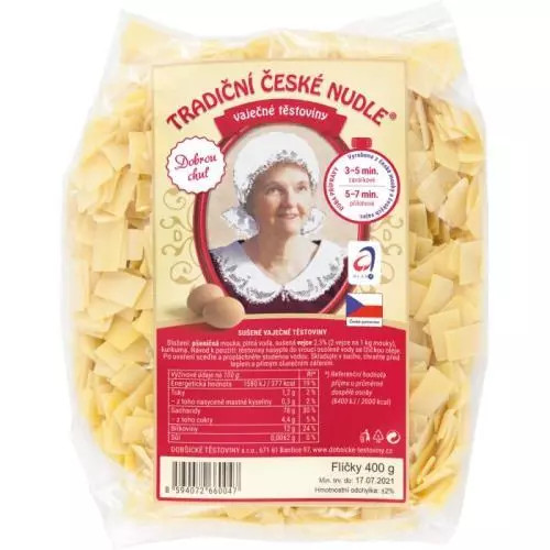 Dobšické těstoviny flíčky vaječné 400g