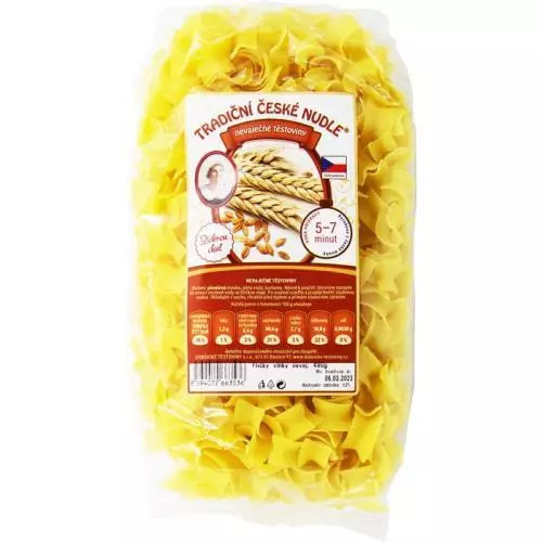 Dobšické těstoviny flíčky vlnky bezvaječné 400g