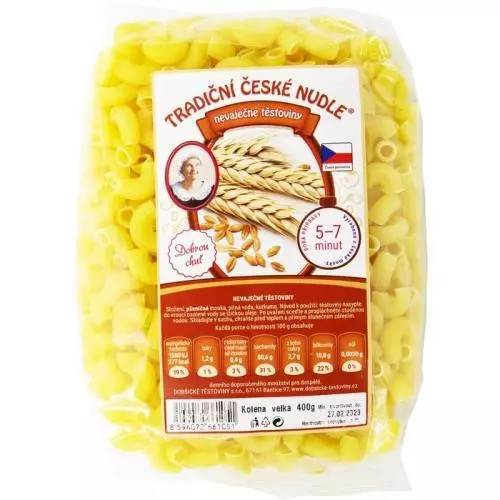 Dobšické těstoviny kolínka bezvaječné 400g