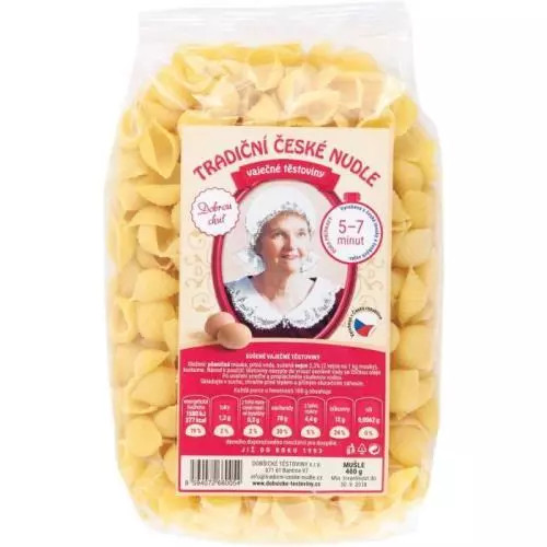 Dobšické těstoviny velké mušle 400g