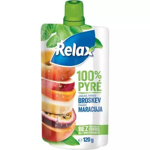 Relax pyré 100% broskev maracuja 120g