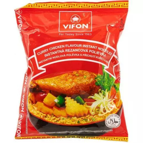 Vifon instantní nudle 60g s kari-kuřecí příchutí (MY KARI GA)