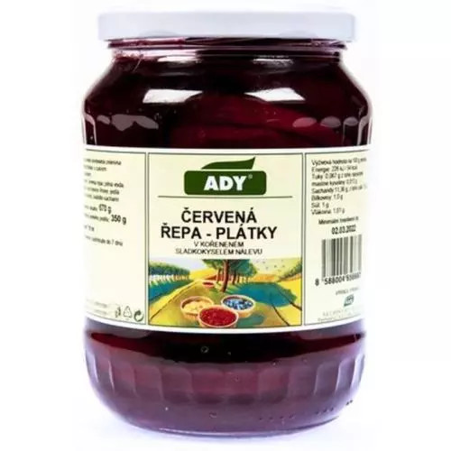 Ady červená řepa 660g plátky