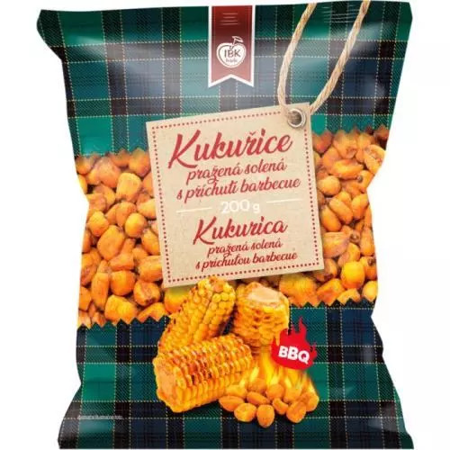 IBK kukuřice pražené solené barbecue 200g