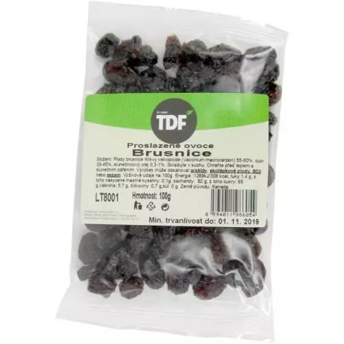 TDF brusinky 100g