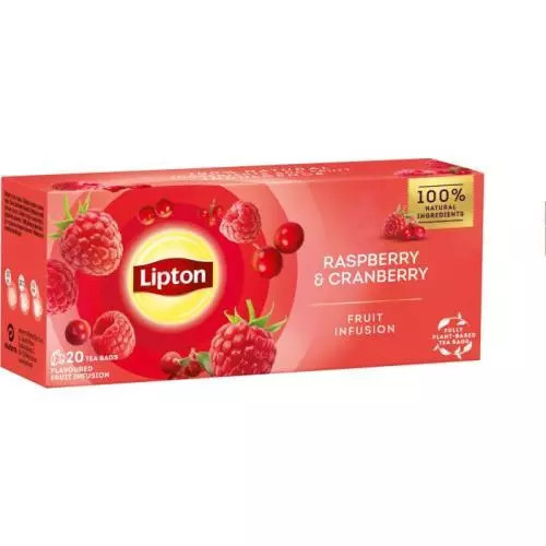 Lipton fruit infusion raspberry a cranberry @20x1,6g