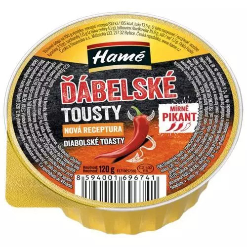 Hamé paštika ďábelské tousty 120g
