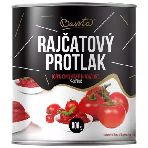 Bassta rajčatový protlak doppio concentrato 800g
