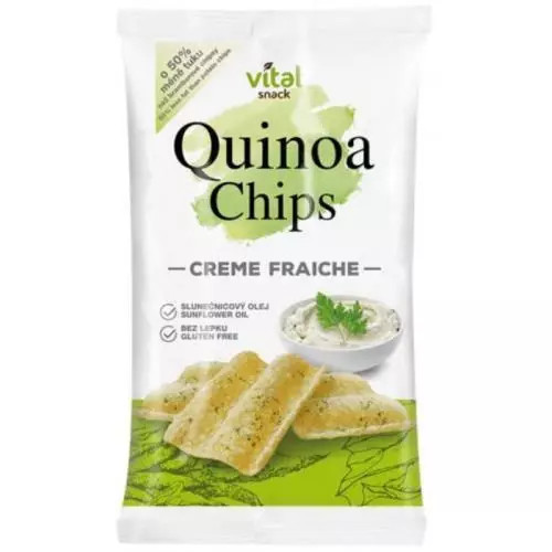 Vital snack qunioa chips creme fraiche 60g