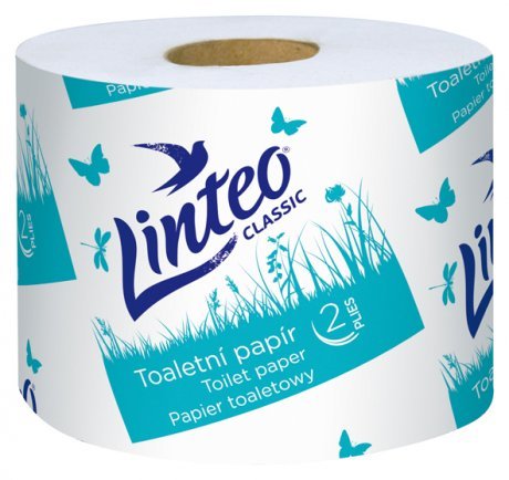 Toaletní papír Linteo Classic – recyklovaný, 2vrstvý, solorolička, 40 m