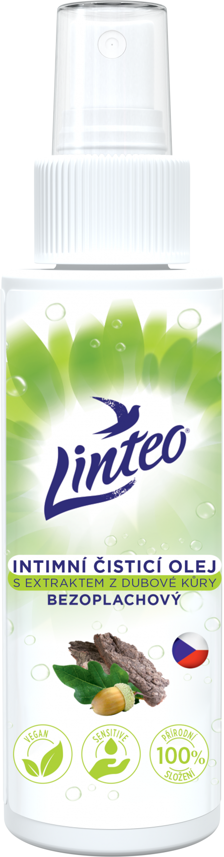 Intimní čisticí olej s extraktem z dubové kůry – 100 ml